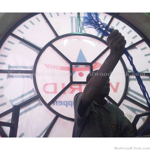 Roundabout Clock Installation Project in Africa_Custom Clock Canton ...